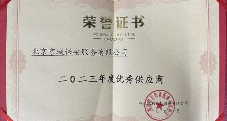 京城安保集團振安分公司2024年度榮譽匯總